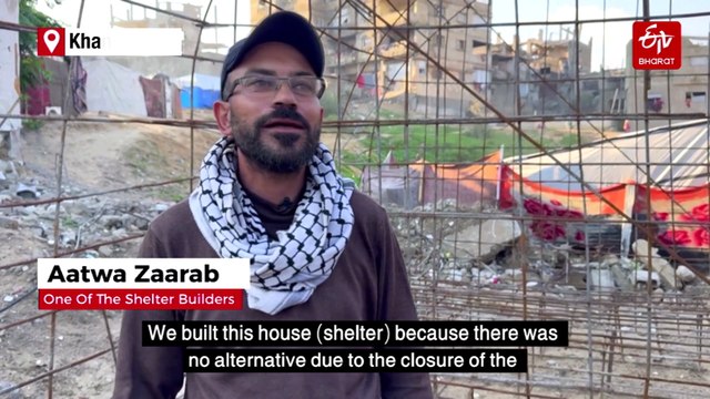 Gazans Build Shelters From Rubble Of Destroyed Homes In Khan Yunis