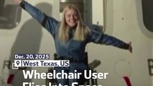 Wheelchair User Flies Into Space First Time