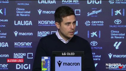 Lisci: "La victoria en la clasificación supone mucho"