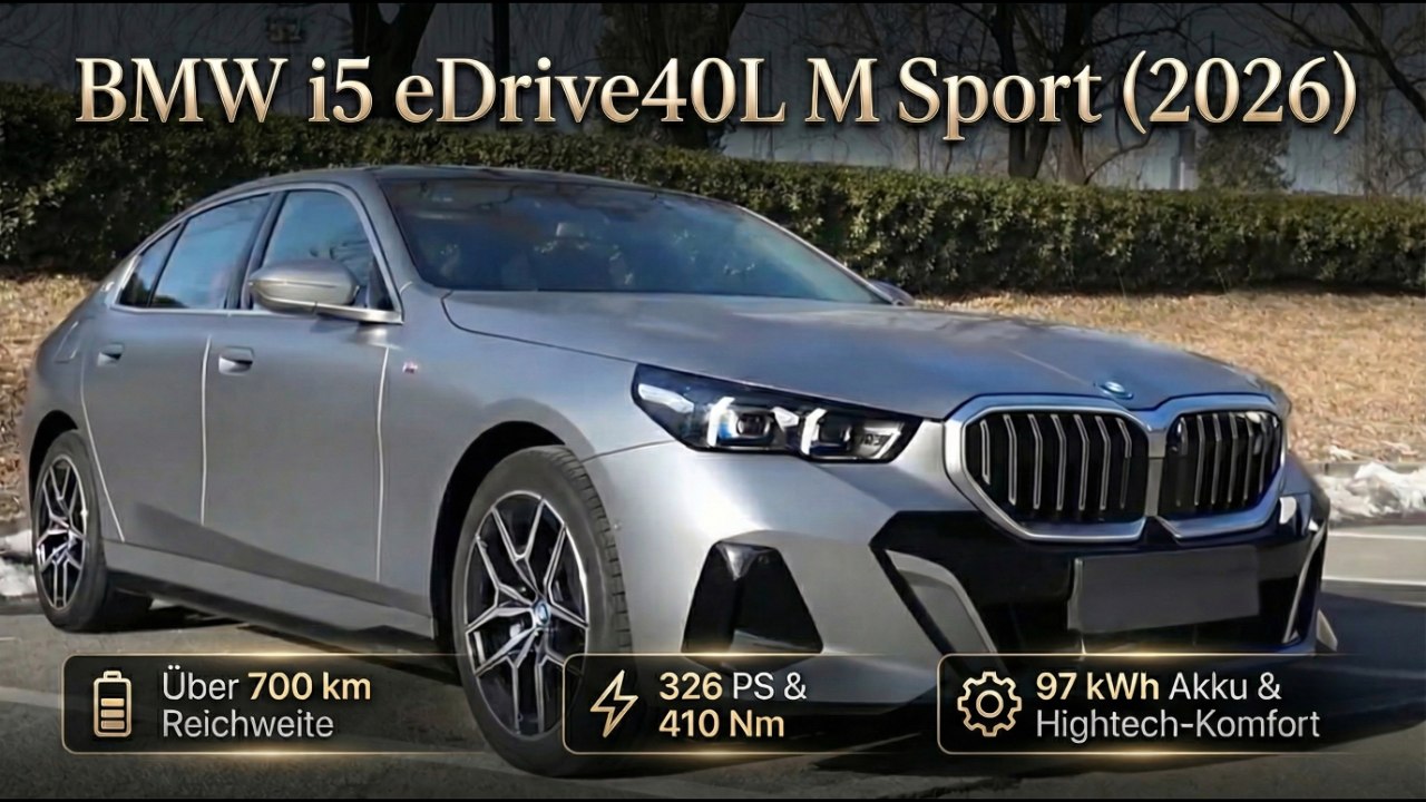 BMW i5 eDrive40L (2026) im Check: Elektro-Limousine mit Style