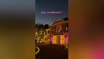 Paris Hilton’s lavish Christmas decorations transform mansion into pink winter wonderland