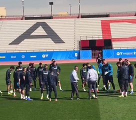 La rifinitura del Napoli per la finale di Supercoppa contro il Bologna