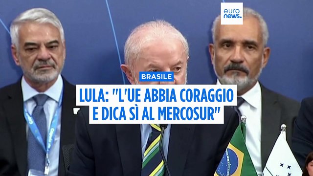 Il presidente brasiliano Lula invita l'Ue a cercare coraggio politico per l'accordo commerciale con il Mercosur