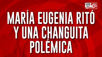 María Eugenia Rito y una changuita polemica