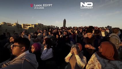 Solstizio d'inverno: l'alba si allinea con il Tempio di Karnak a Luxor, in Egitto