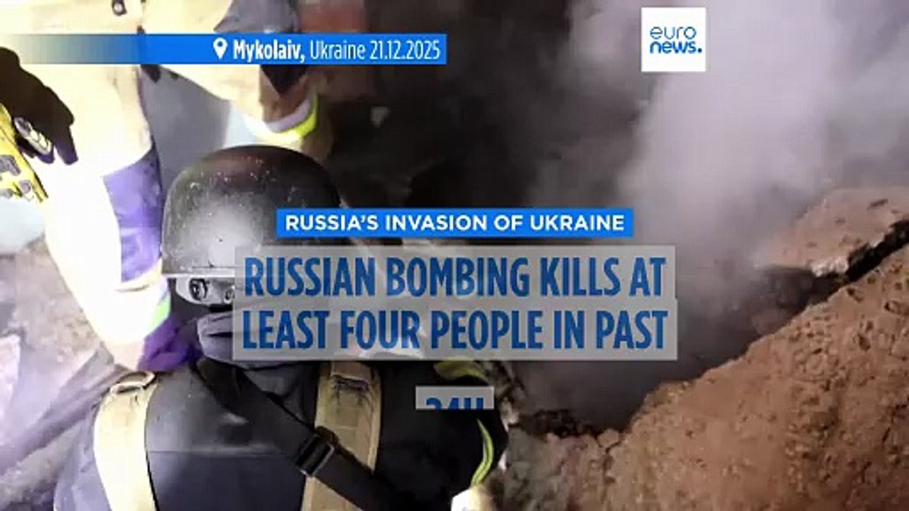 Russian overnight attack on Ukraine kills four as US and Russia envoys hold peace talks