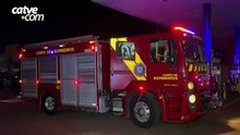 Incêndio em geladeira mobiliza bombeiros em depósito anexo a posto de combustíveis