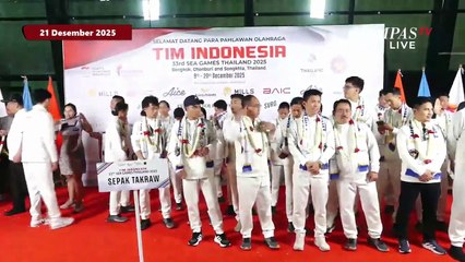 Atlet Sepak Takraw Tiba di Indonesia Usai Raih Perak di SEA Games 2025