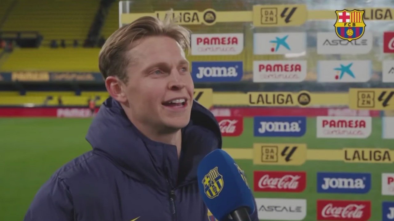 Zona Mixta Villarreal 0 - 2 FC Barcelona: De Jo...