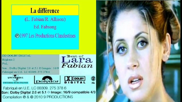 LARA FABIAN — La différence — (L. Fabian/R. Allison) – (1997) | CD-1