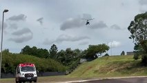 Vítima de grave atropelamento na BR-369 em Corbélia é trazida de helicóptero a Cascavel
