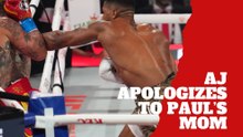Anthony Joshua apologized to Jake Paul’s mom after breaking her son’s jaw