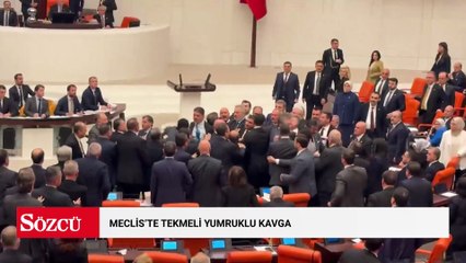 TBMM bütçe görüşmeleri sırasında CHP ve AKP Milletvekilleri arasında kavga