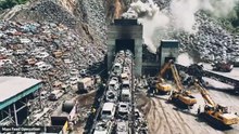 inside the recycling foctroy .how millions of old cars into railway track...