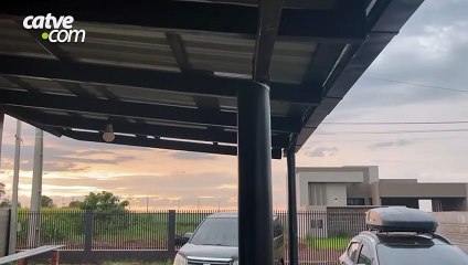 Tornado deixa estragos em Santa Rosa Del Monday, no Paraguai