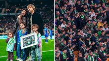 Sergio Canales recibe emotivo homenaje en el Real Betis; así se desborda la afición por el jugador de Rayados