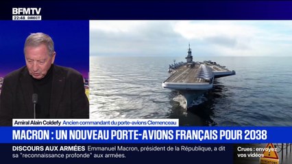 Nouveau porte-avions français: "Il est à la pointe de la modernité", détaille Alain Coldefy, ancien commandant du porte-avions Clemenceau