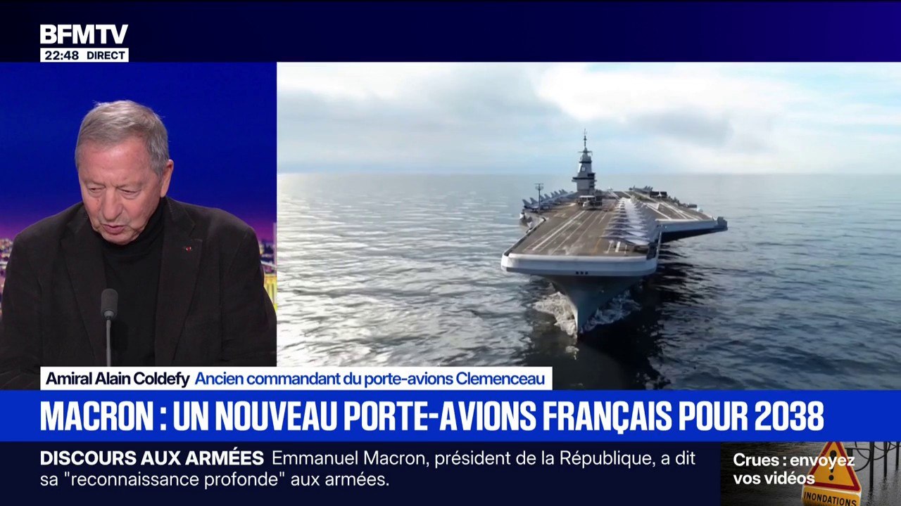 Nouveau porte-avions français: "Il est à la poi...