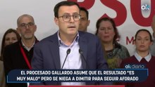 El procesado Gallardo asume que el resultado "es muy malo" pero se niega a dimitir para seguir aforado