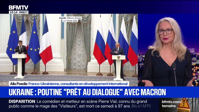 Vladimir Poutine-Emmanuel Macron: Je regrette beaucoup qu'Emmanuel Macron se mette dans cette position d'infériorité , explique Alla Poedie, consultante en développement international