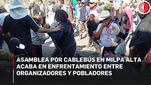 Asamblea por cablebús en Milpa Alta acaba en enfrentamiento entre organizadores y pobladores