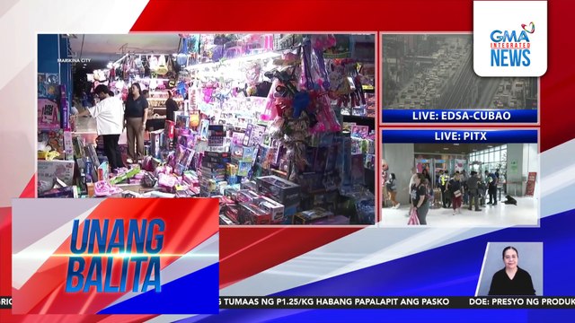 Ilang panregalo sa Pasko, mabibili sa tiangge sa Marikina Riverbanks | Unang Balita