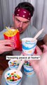 How to keep PEACE at home by SHARING ICECREAM and FRIES with your sibling properly？😭❤️🍟｜ CHEFKOUDY