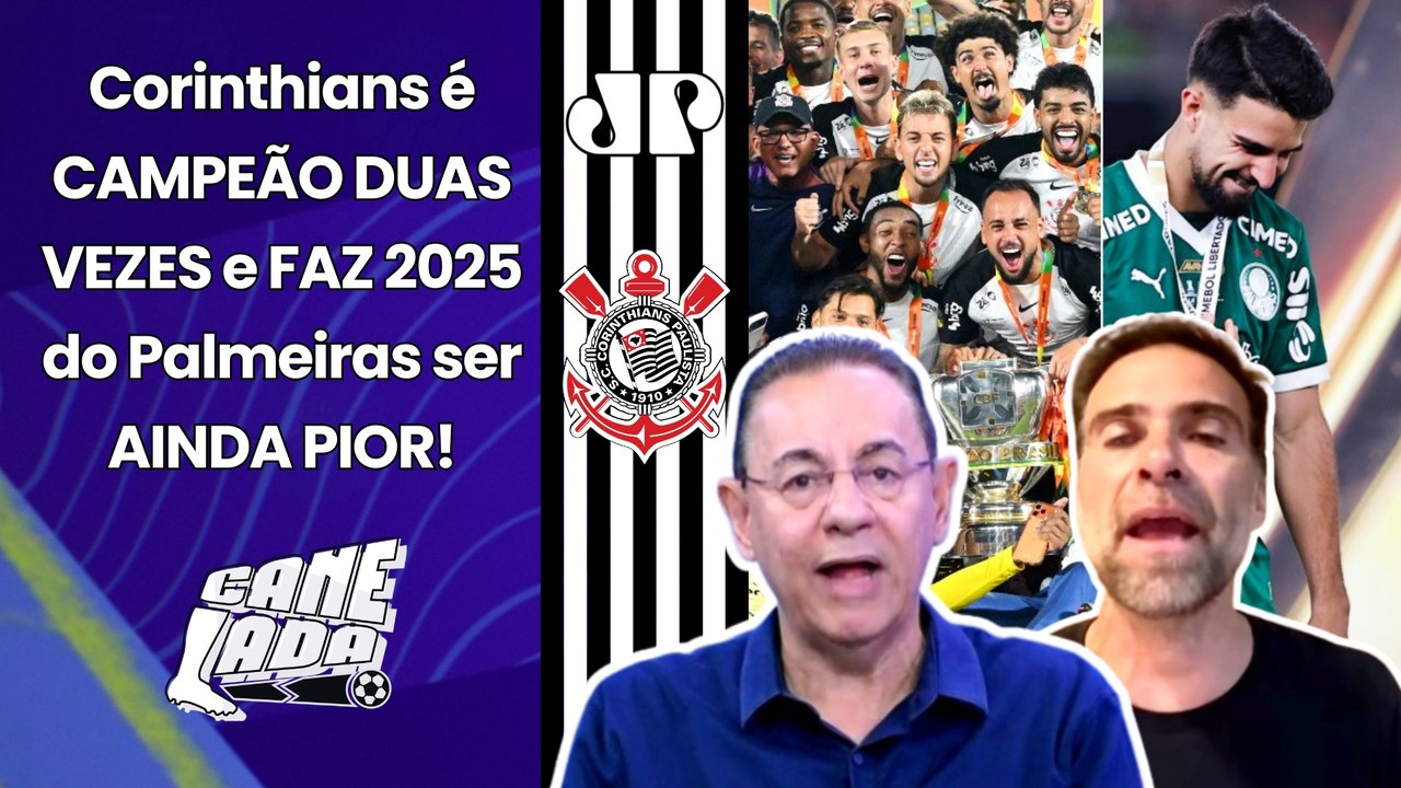 "O PALMEIRAS NÃO GANHOU NADA, e o CORINTHIANS FOI CAMPEÃO DUAS VEZES em 2025!!! Isso é..."