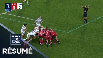 PRO D2 Saison 2025-2026 J15 - Résumé AS Béziers Hérault - RC Vannes