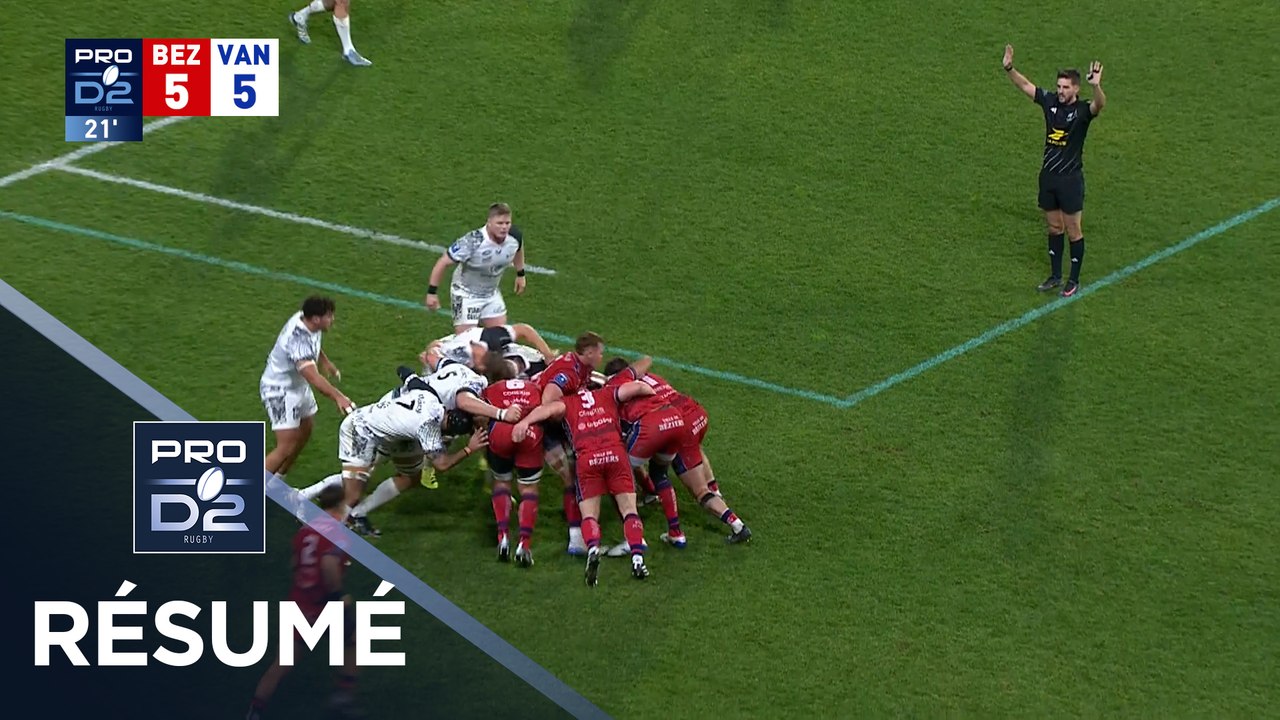 PRO D2 Saison 2025-2026 J15 - Résumé AS Béziers Hérault - RC Vannes