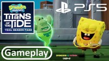 Spongebob Squarepants Titans of the Tide (2025) Gameplay on Playstation 5