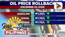 Bigtime rollback sa presyo ng mga produktong petrolyo, epektibo bukas