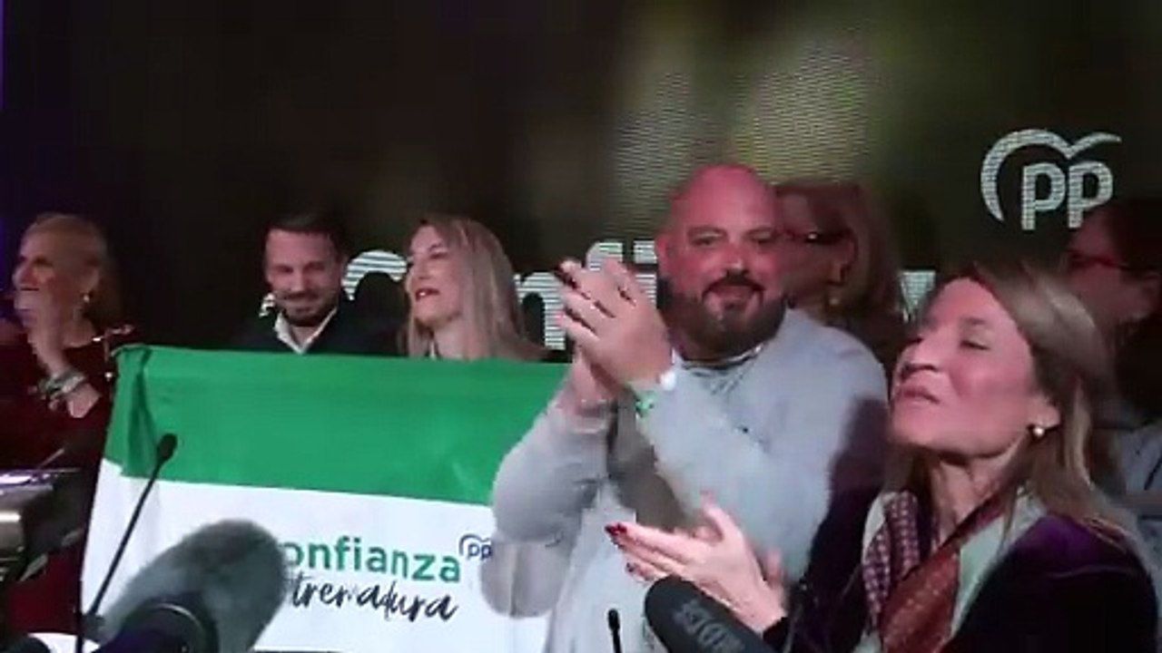 El PP gana las elecciones en Extremadura pero necesitará a Vox mientras que el PSOE se hunde