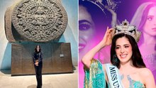 Fátima Bosch ya está en CDMX; así disfruta la Miss Universo 2025 del Museo de Antropología