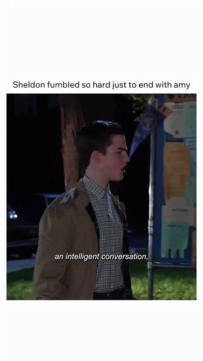 Sheldon fumbled so hard just to end with Amy
