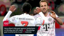 Harry Kane - 100 Bundesliga goal involvements