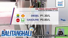 Oil price adjustment (effective December 23, 2025) | Balitanghali