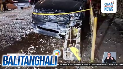 SUV, bumangga sa concrete barriers at mga paso; driver, nakaidlip umano | Balitanghali