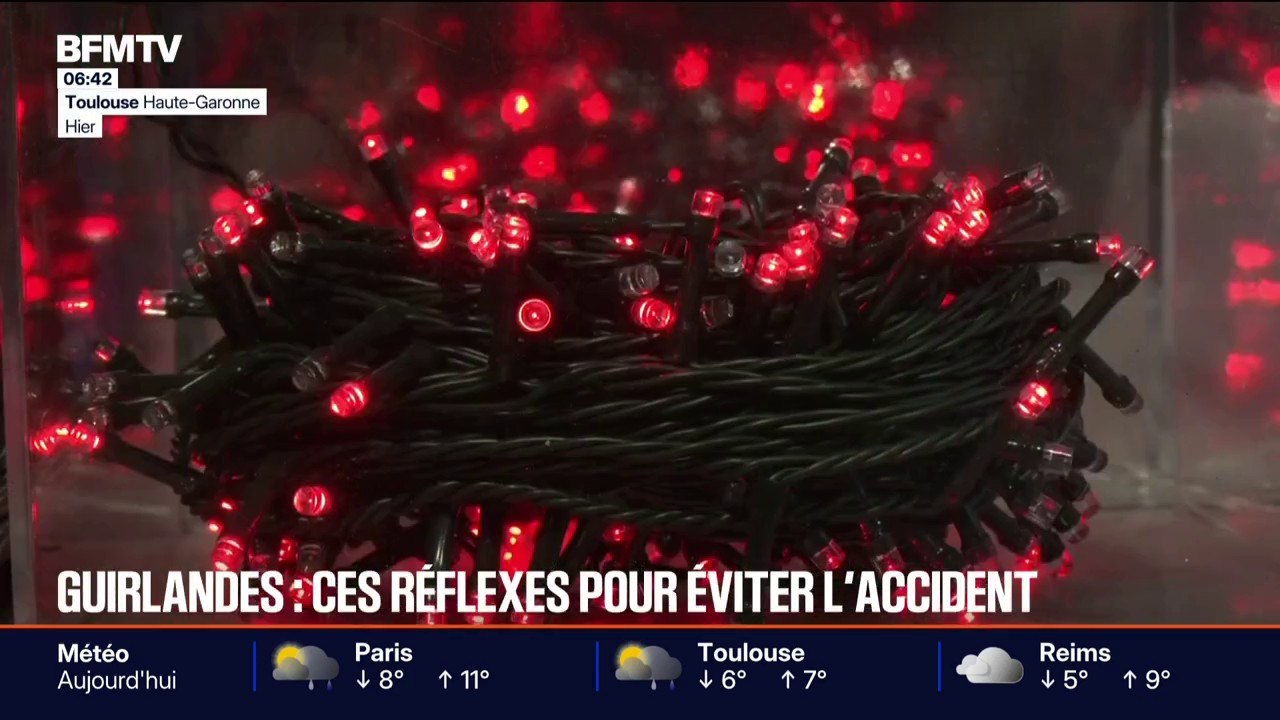 Guirlandes de Noël: comment prévenir les risques d'incendie électriques?