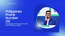 Philippines Phone Number List for Marketing | Accurate Consumer Data – B2C Database