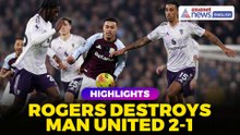 Aston Villa vs Manchester United Highlights: Morgan Rogers’ Brace Seals 2-1 Stunner
