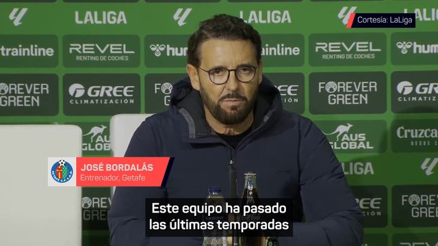 JOSÉ BORDALÁS: rueda de PRENSA tras el BETIS 4 - GETAFE 0
