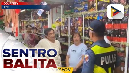 Mga tindahan ng paputok sa Bocaue, Bulacan, ininspeksyon ng PNP at Bulacan LGU | ulat ni Ryan Lesigues