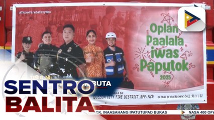 BFP, pinaigting ang information campaign para sa Oplan Paalala Iwas-Paputok 2025 | ulat ni Vel Custodio