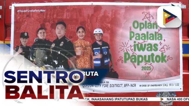 BFP, pinaigting ang information campaign para sa Oplan Paalala Iwas-Paputok 2025 | ulat ni Vel Custodio