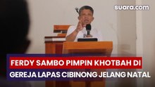 Saat Ferdy Sambo Pimpin Khotbah di Gereja Lapas Cibinong Jelang Natal