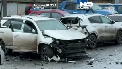 Un vídeo muestra el coche del general ruso muerto en una explosión en Moscú