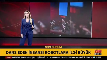 Çin’de pop konserinde insansı robot şov!