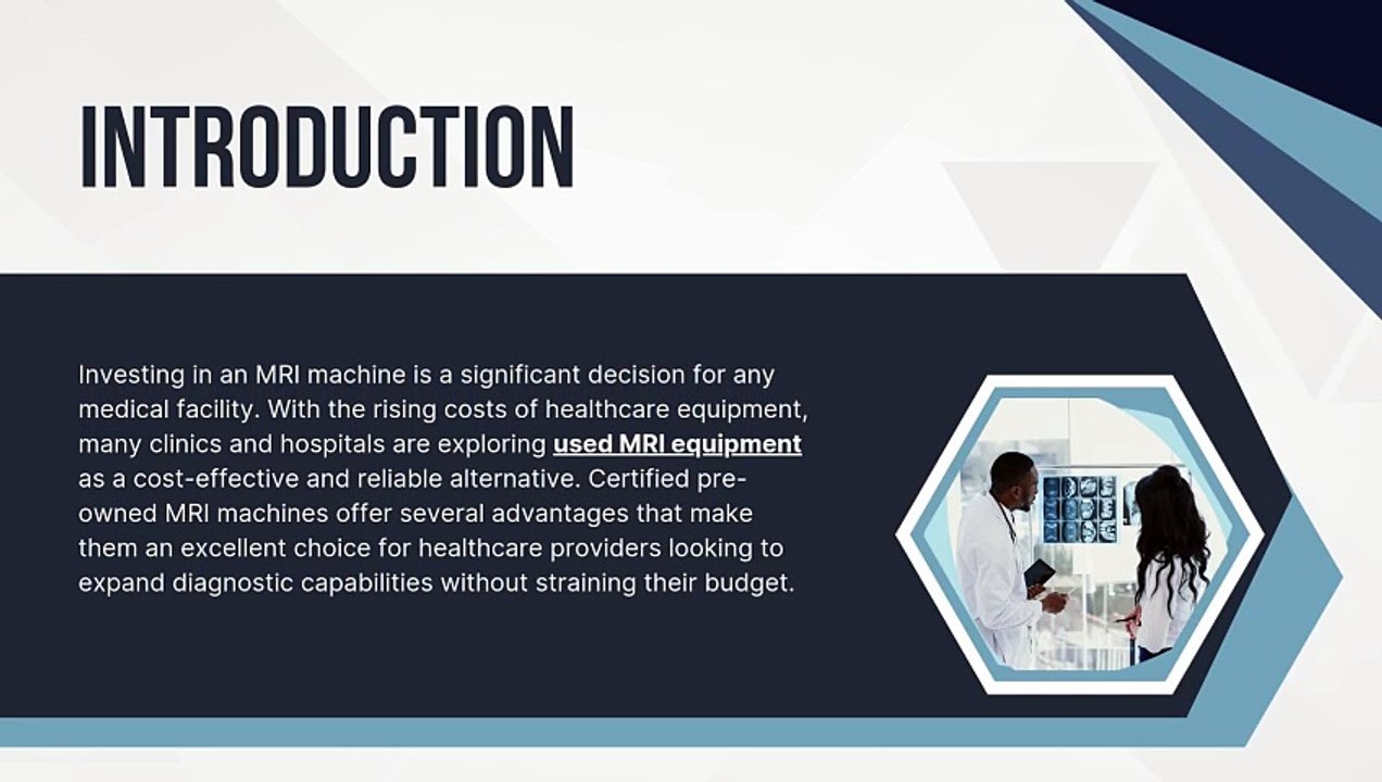 The Key Advantages of Buying Certified Pre-Owned MRI Machines