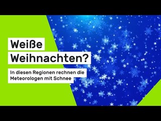 Weiße Weihnachten? In diesen Regionen rechnen die Meteorologen mit Schnee